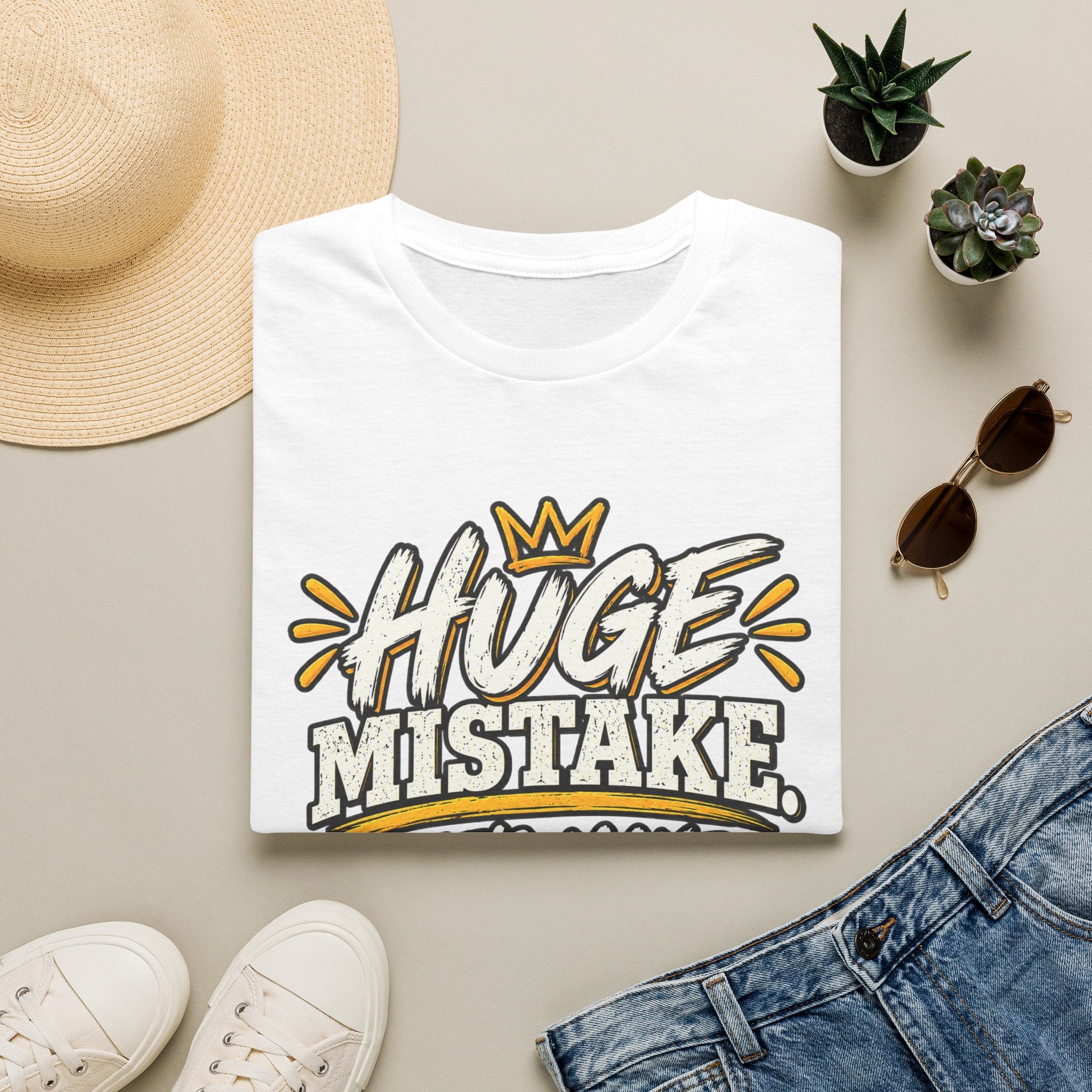 Huge Mistake T‑Shirt — “Let’s Make History” Graphic Tee