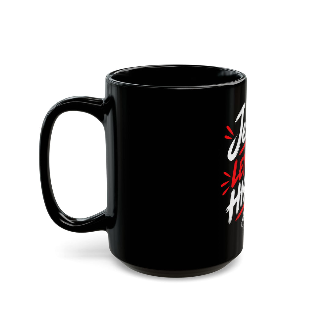 Personalized Black Mug — “Jessica… Let’s Make History!” Inspirational Coffee Cup