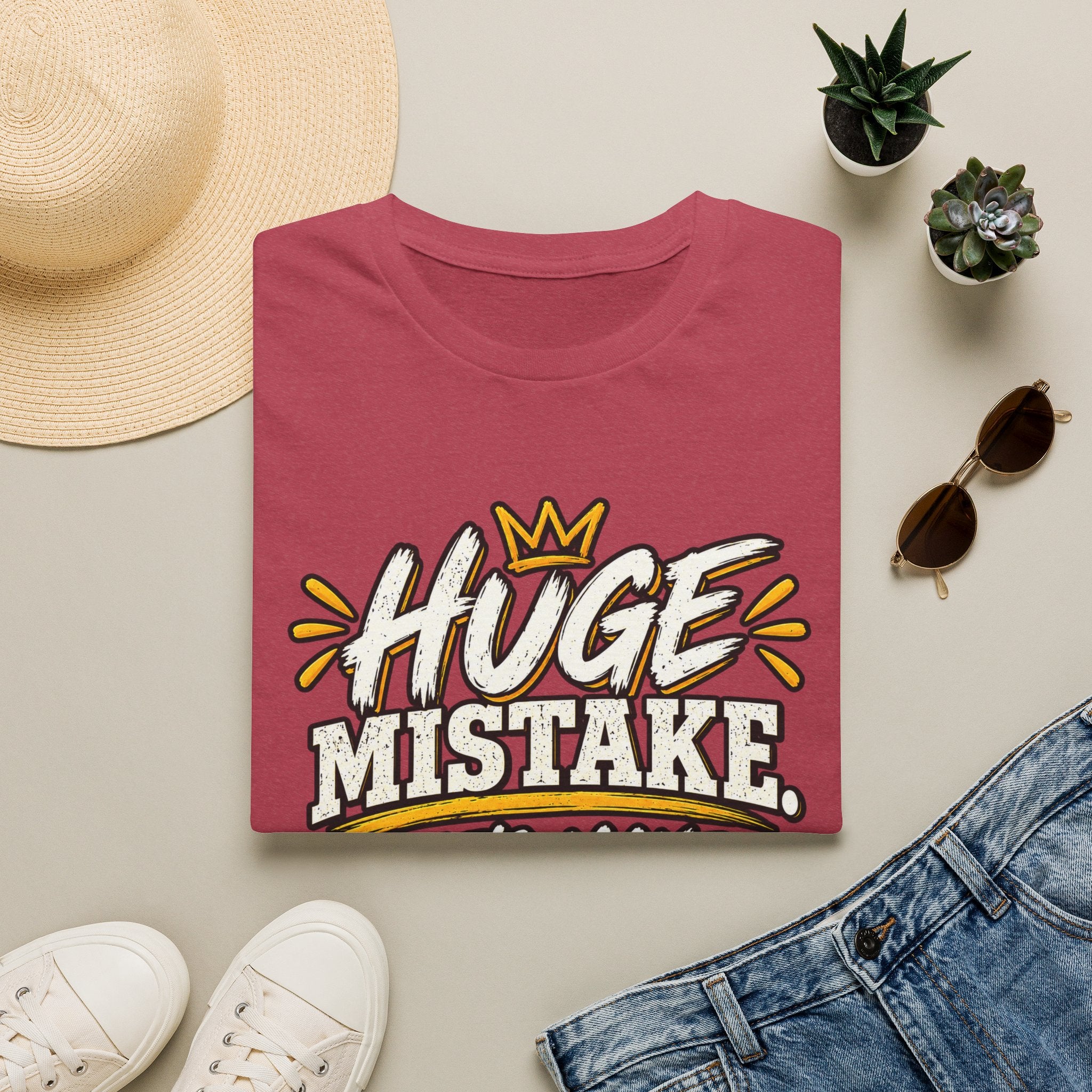 Huge Mistake T‑Shirt — “Let’s Make History” Graphic Tee