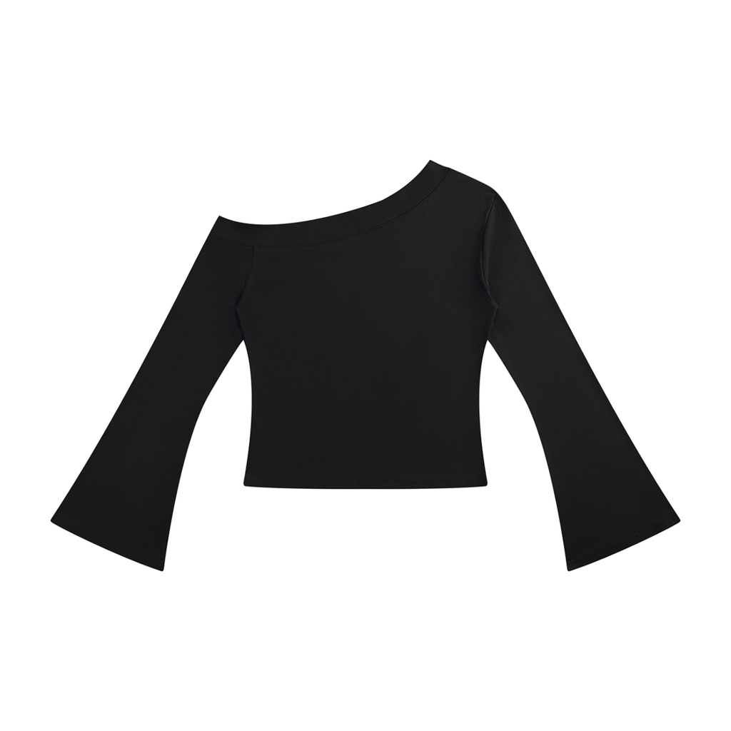 Women's Off-Shoulder MILF Bell Sleeve T-Shirt