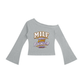 Women's Off-Shoulder MILF Bell Sleeve T-Shirt