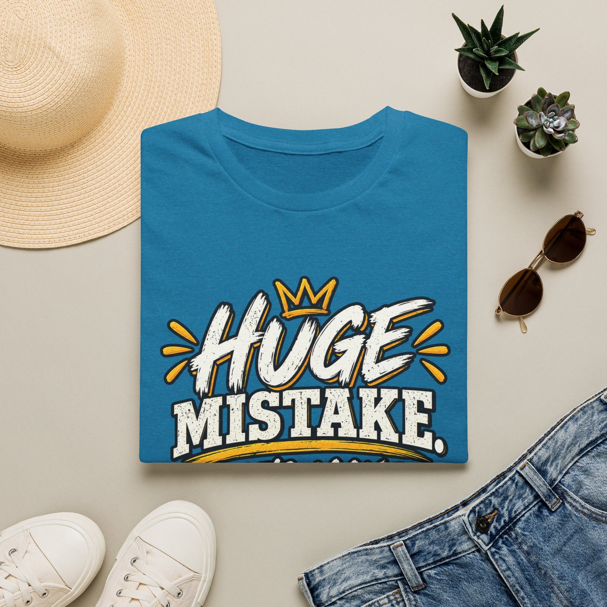 Huge Mistake T‑Shirt — “Let’s Make History” Graphic Tee